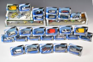 Twenty-eight Hongwell Cararama 1:72 scale diecast model cars and vans to include two multi car
