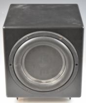 REL Acoustics Q200E home cinema bass subwoofer, serial no. Q309641, height 30cm