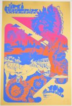 Hapshash and the Coloured Coat Jimi Hendrix Experience 'Are You Experienced' psychedelic poster,