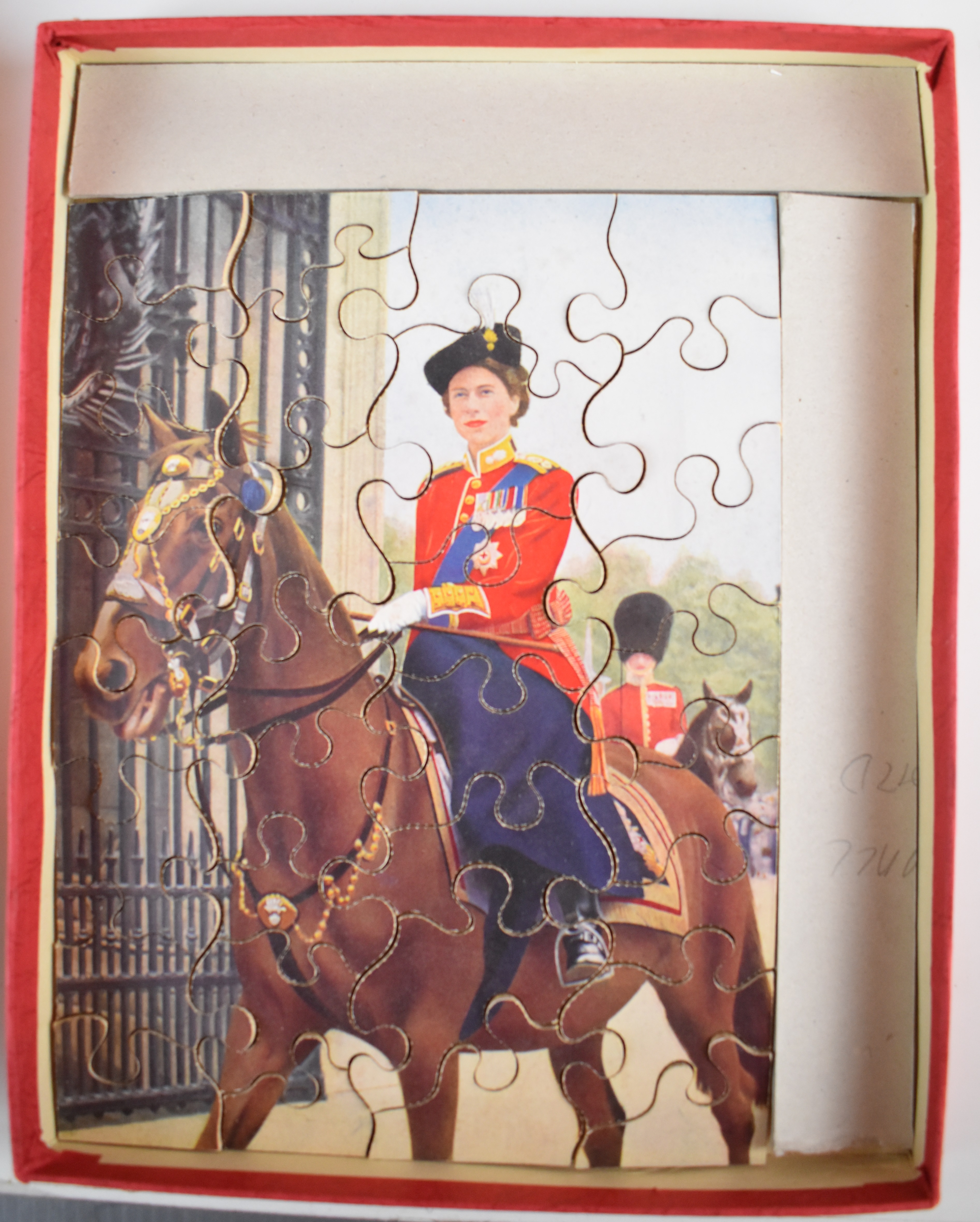 Twelve Royal interest Chad Valley vintage wooden jigsaw puzzles including trooping the colour, - Image 4 of 4