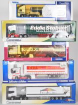 Five 1:50 scale diecast model haulage vehicles by Corgi, Cararama and Universal Hobbies to include