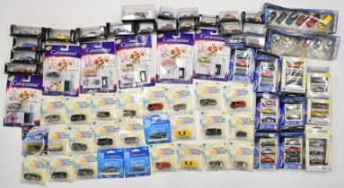 Over sixty small scale diecast model cars by Cararama, Oxford and High Speed Model Collection, to
