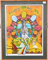 The Beatles Lucy In The Sky With Diamonds music poster designed by Ton Connell and Tom Cervenak,