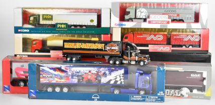 Ten diecast model haulage vehicles by Corgi, Joal and similar to include Renault Premium Curtainside