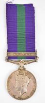 Royal Air Force General Service Medal King George VI with clasp for Malaya, named to 4032138 A.C.1