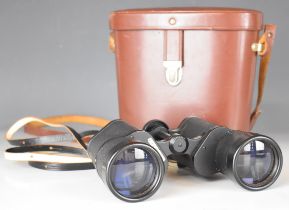 Cased pair of Carl Zeiss Jena Pentekarem 15 x 50 binoculars