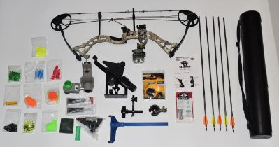 Bowtech Diamond Infinite Edge compound bow with Trophy Ridge React five pin fibreoptic sight and OFD