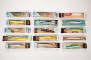 Fifteen large Rapala Magnum sea / big game fishing lures, all boxed