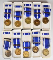 Ten NATO cased medals with clasps for Kosovo and Former Yugoslavia