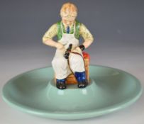 Beswick 'Timpson's Fine Shoes' figural advertising pin tray, height 12cm