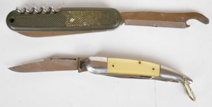 Mauser multi blade pocket knife, three blades and corkscrew together with a Laguiole style three