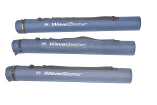 Three Penn Waveblaster sea fishing travel roads, all Boat 7' 6" comprising 12-20lb, 20-30lb and 30-