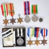 Eight WW2 medals comprising 1939/1945 Star, France & Germany Star, Africa Star, Italy Star, Atlantic