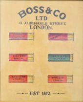 Boss & Co Ltd 41 Albemarle Street London Est 1812 shop display or advertising watercolour