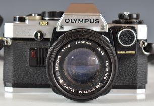 Olympus OM10 35mm SLR camera with 1:1.8 f=50mm lens