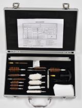 A shotgun and rifle cleaning kit, in fitted aluminium carry case.