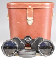 Cased pair of Carl Zeiss Jena Jenoptem 7 x 50W binoculars