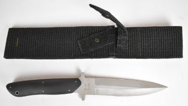 Pacific Cutlery Fer De Lance knife with 16.5cm double edged blade and sheath. PLEASE NOTE ALL BLADED