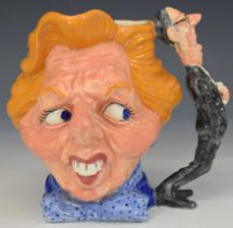 Glazed Expression limited edition 27/5000 character jug of Margaret Thatcher The First Ten Years,