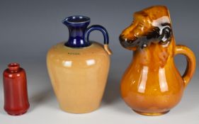 Royal Doulton advertising jug impressed Hillyard York, established 1840, height 19cm, a flambé