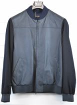 Loro Piana gentleman's jacket with lambskin body, cashmere sleeves and silk lining, size L, in