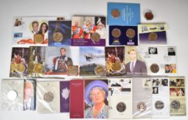 Twenty largely Royal Mint coin packs including Royal commemoratives to include Charles III, Edward