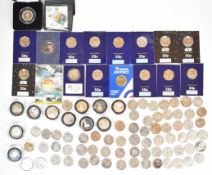 A large collection of collectable 50p coins including Charles III, Star Wars and Channel Islands,