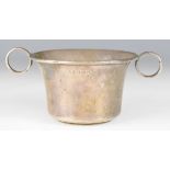 Edward VII hallmarked silver twin handled sugar bowl, Birmingham 1906, maker Levi & Salaman, width