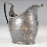 Georgian hallmarked silver cream or milk jug, London 1805, maker's mark rubbed, height 8.5cm, weight
