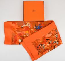 Hermès Concerto silk scarf, 90 x 90cm, in Hermès box