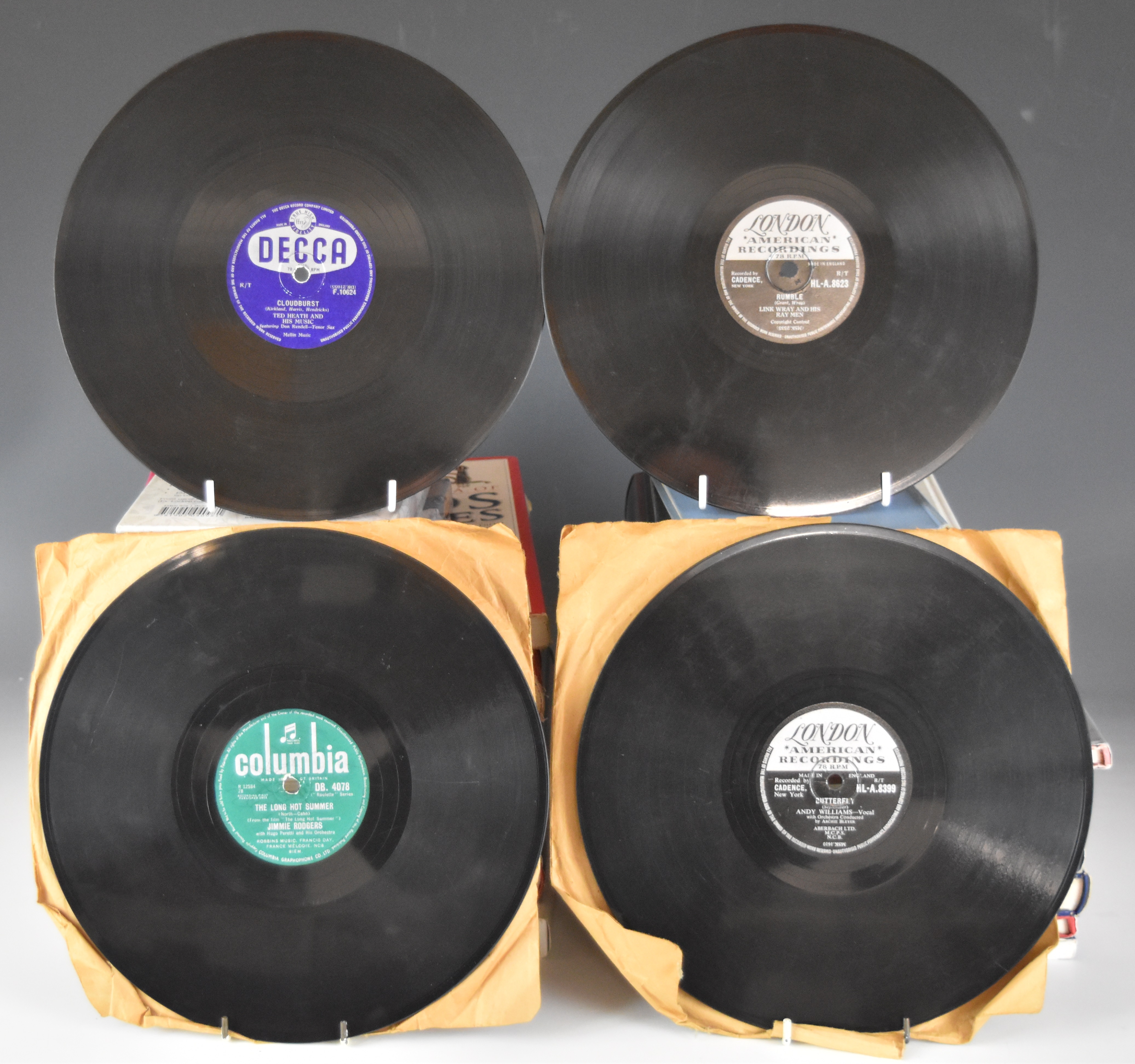 Approximately thirty 78rpm shellac records including Elvis Presley, Bill Haley, Buddy Holly, - Image 2 of 2