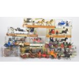Seventeen Brumm Historical Series horse and carriage sets together with a Corgi State Landau 1902,