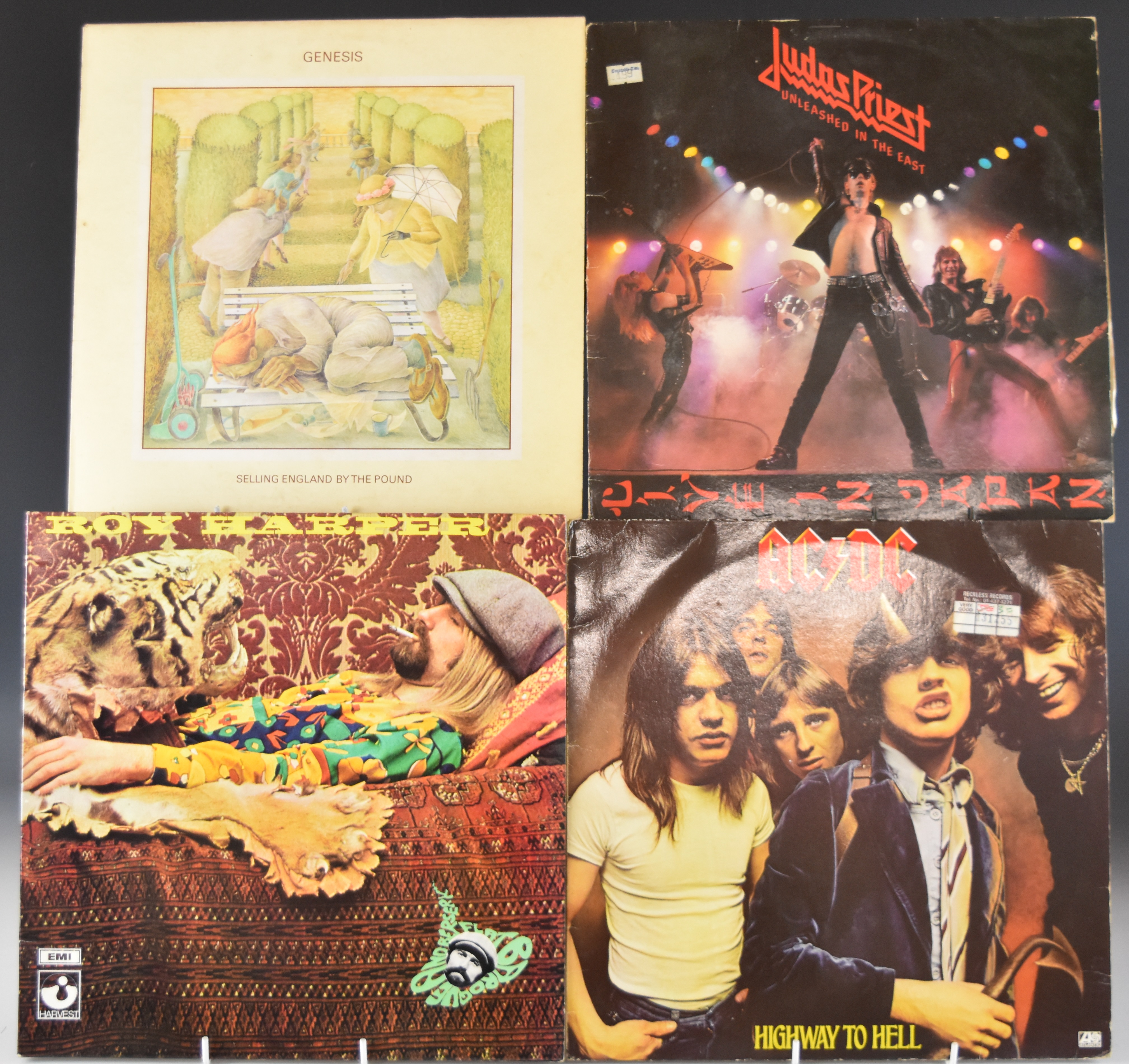 Thirteen Rock and Prog Rock albums AC/DC Highway To Hell, Roy Harper Flat Baroque and Berserk, Judas