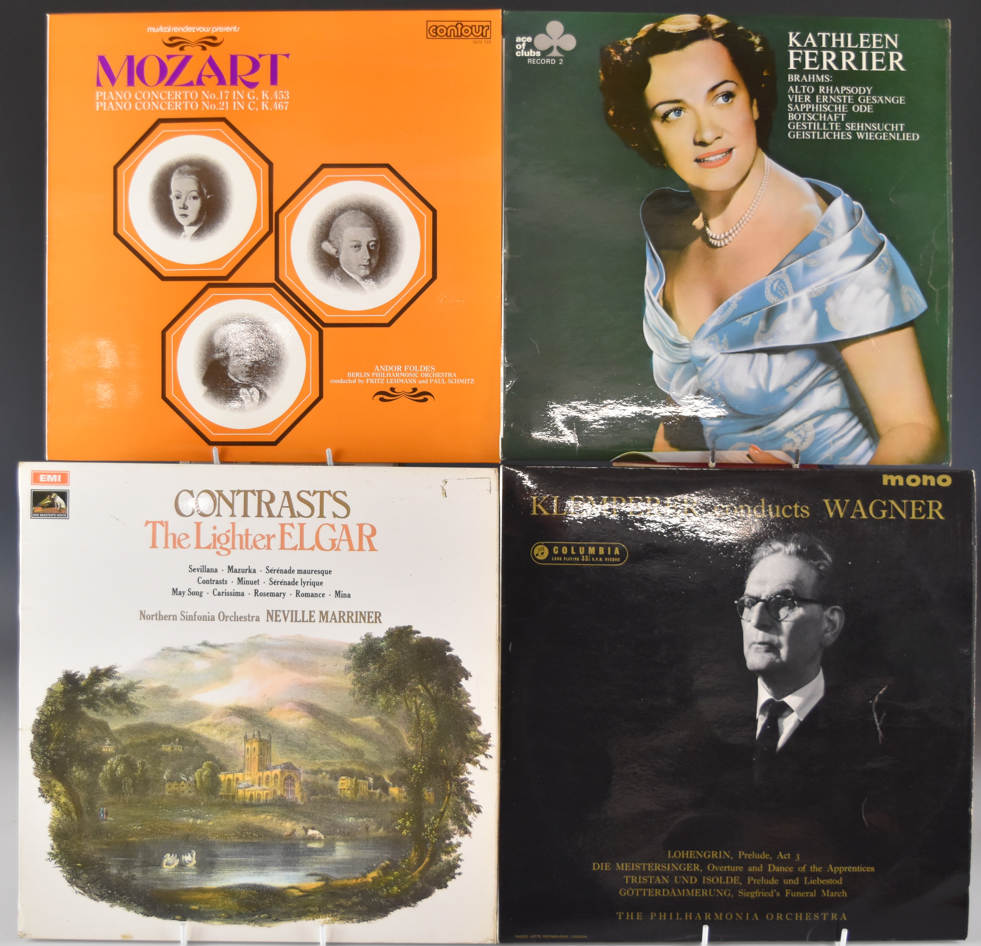 Approximately 62 classical music LPs