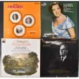 Approximately 62 classical music LPs