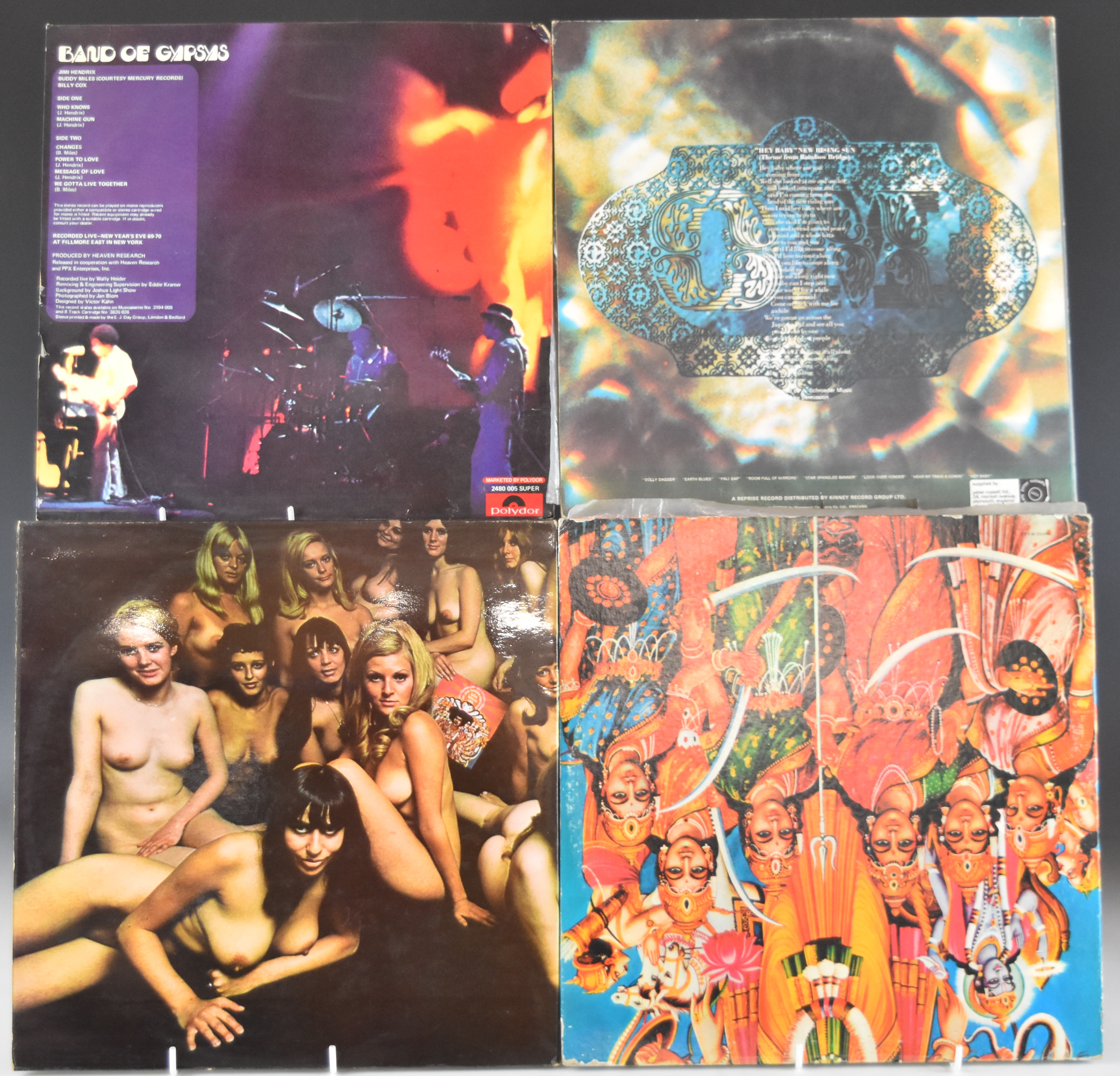 Four Jimi Hendrix albums comprising Electric Ladyland (Track Records), Axis Bold As Love, Rainbow - Image 2 of 2