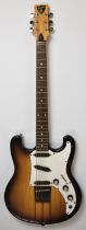 Shergold Nu Meteor electric guitar circa 1980 reportedly only forty produced, with tobacco