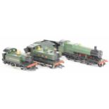 Three Hornby GWR 00 gauge model railway locomotives comprising Class 2600 R2818 and two pannier