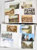 Two albums of topographical postcards including York, Ripon, Leeds, Manchester, Carlisle, Durham,