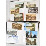 Two albums of topographical postcards including York, Ripon, Leeds, Manchester, Carlisle, Durham,