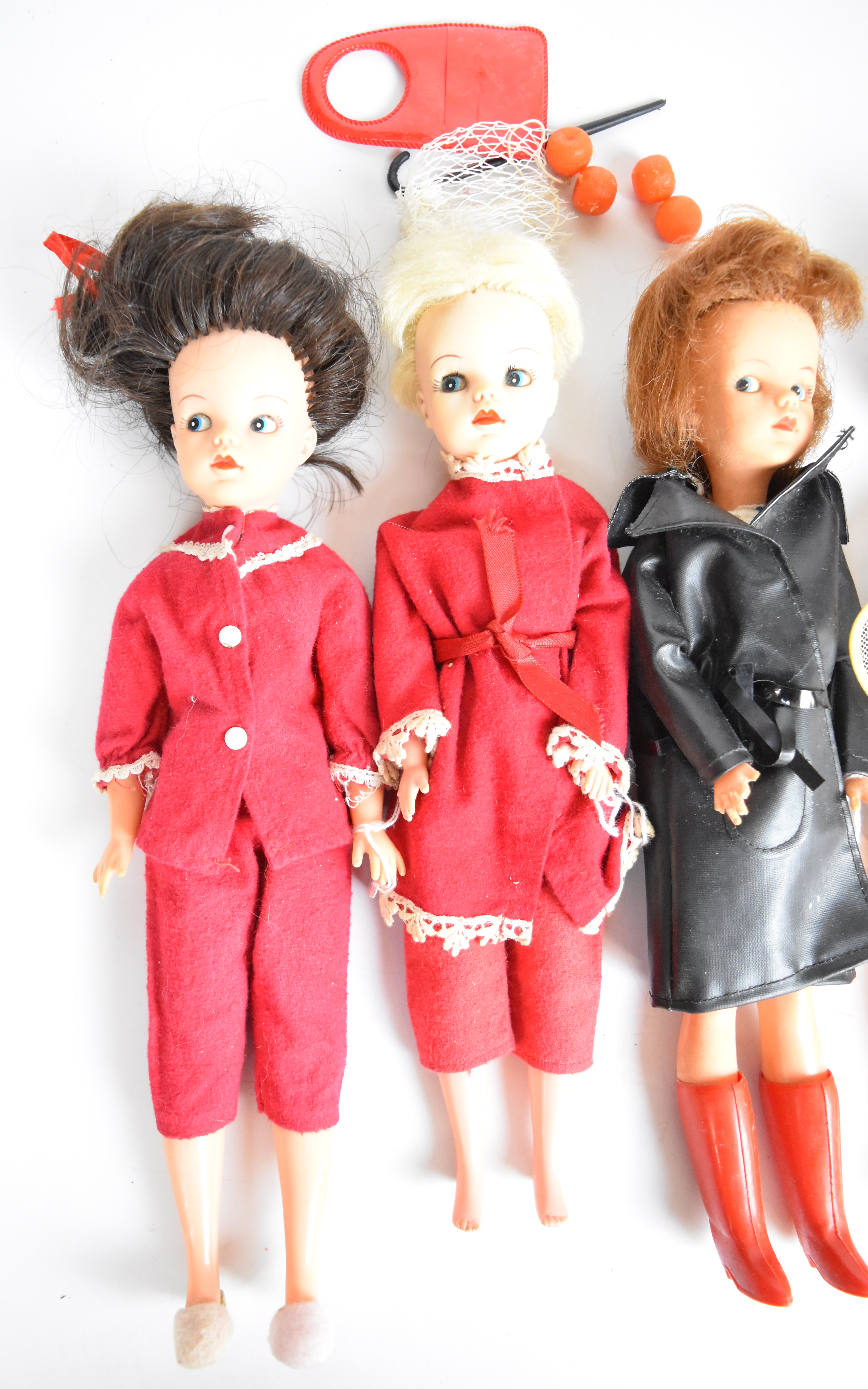 Six vintage Sindy dolls by Pedigree in original outfits to include Frosty Nights, Centre Court, - Image 4 of 4