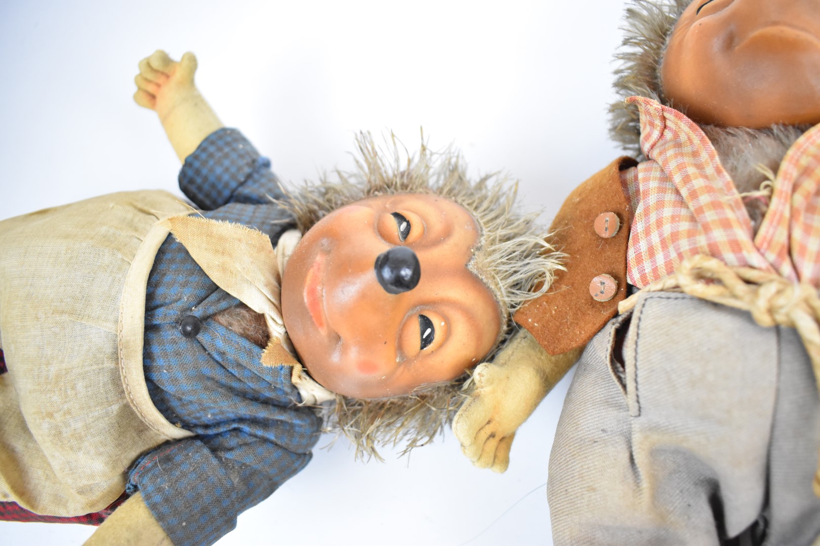 Steiff Micki and Meckie hedgehog character dolls, c.1950's, height 26cm. - Image 2 of 5