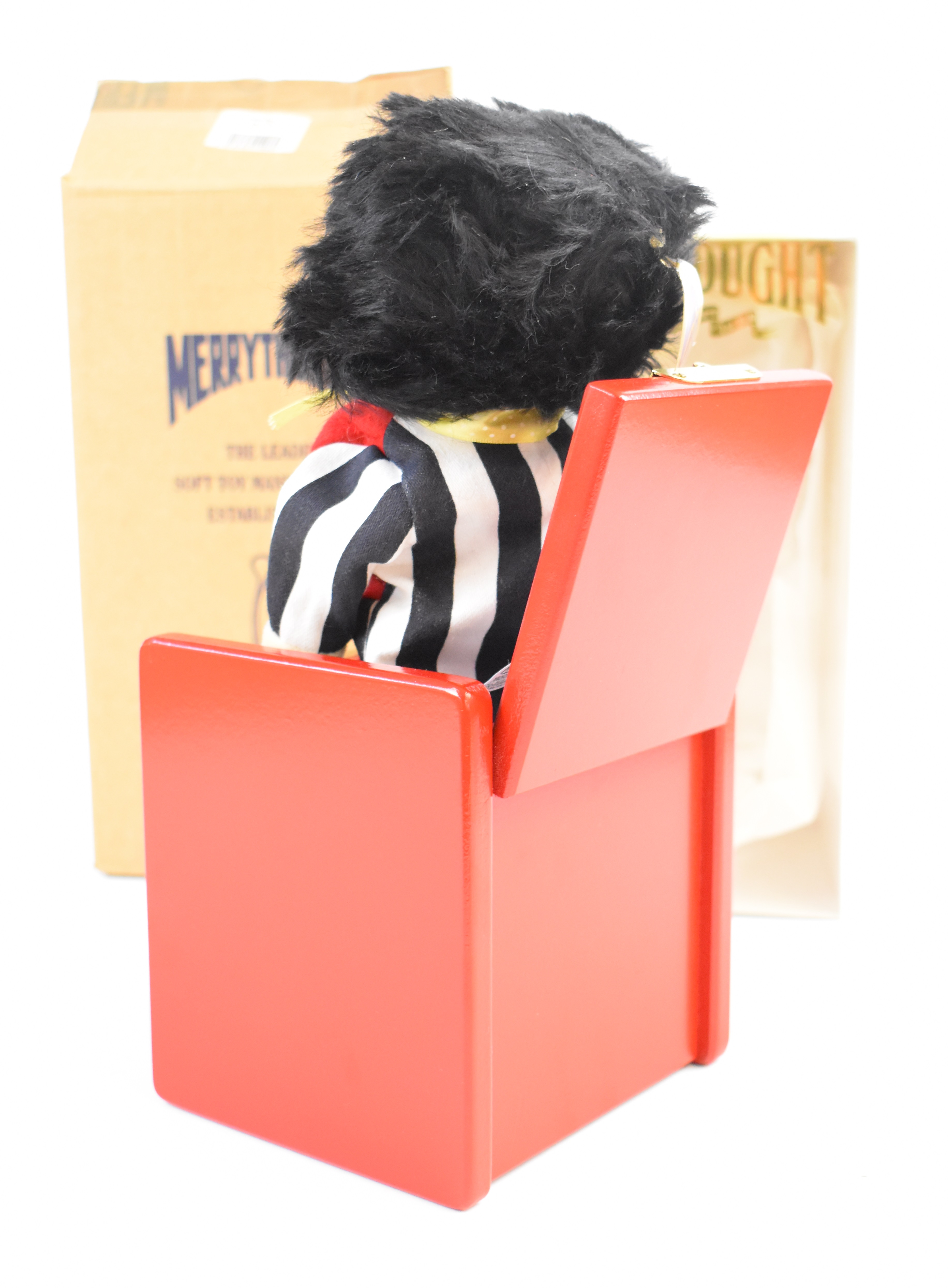 Merrythought Jack in the Box with pop up Golly, in original window display box with cardboard - Image 3 of 4