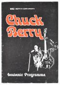 Chuck Berry signed souvenir programme 1975 Colston Hall, Bristol. The vendor attended the concert