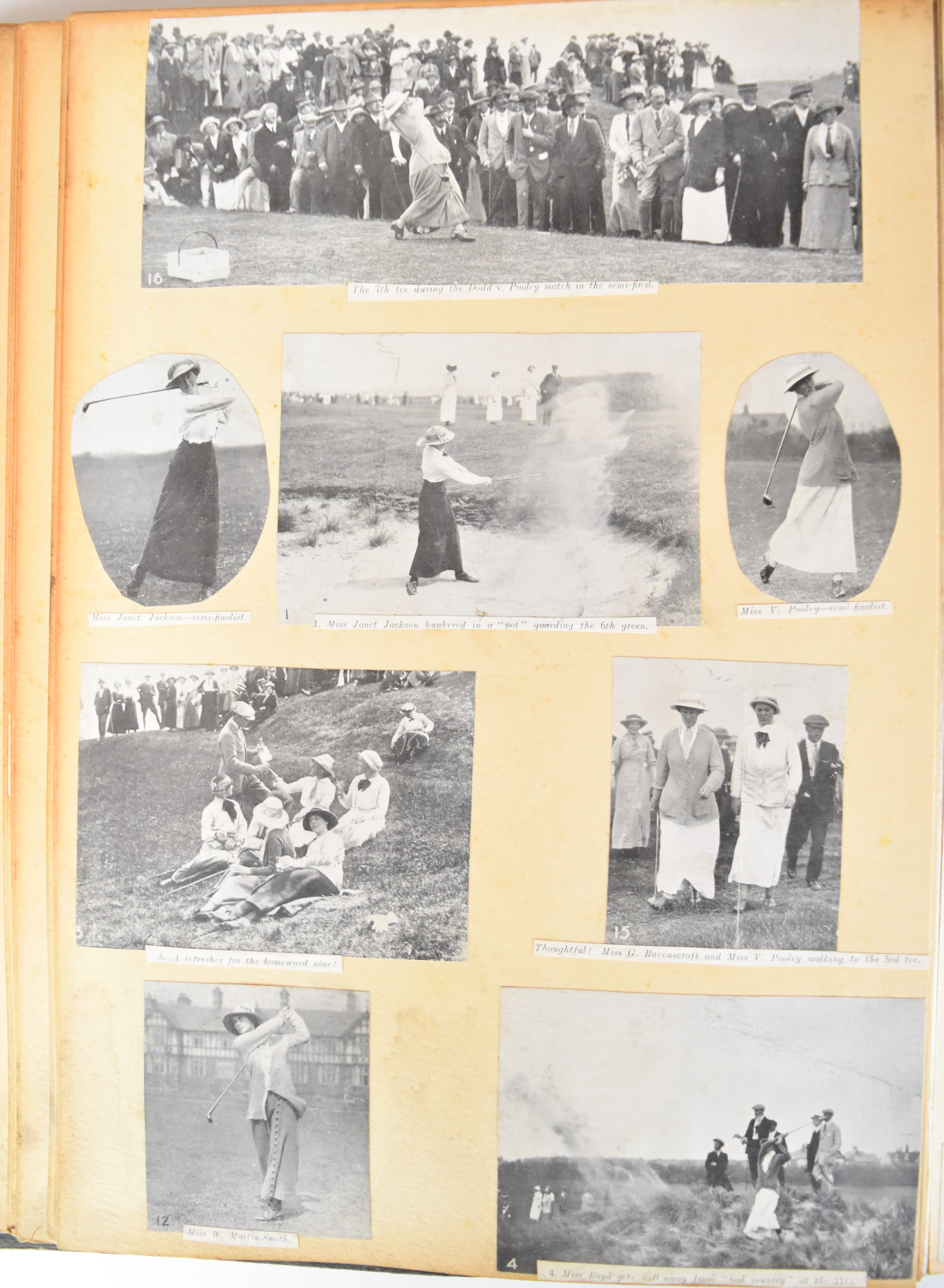 Golfing interest scrapbook c1906-1919 with references and images relating to Cheltenham ladies' - Image 5 of 6
