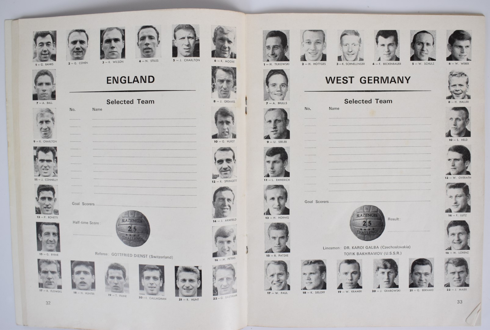 1966 Jules Rimet Cup World Championship football programme and ticket for the final tie England v - Image 6 of 8