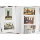 Album of topographical postcards including Oxford, Gloucester, Windsor, Eton, Hungerford, Henley,