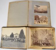 Two Victorian Grand Tour albums of mainly Italian scenes including Napoli, Pompei, Rome, Venice,