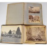 Two Victorian Grand Tour albums of mainly Italian scenes including Napoli, Pompei, Rome, Venice,