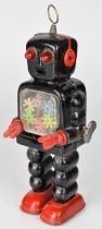 Japanese clockwork tinplate 'High Wheel' robot by Yoshiya (KO Toys), height 26cm.